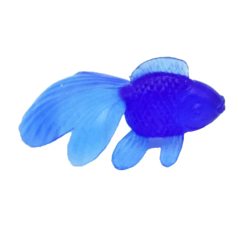 Children's 10Pcs/Set Kawaii Simulation Rubber Goldfish Baby Bath Water