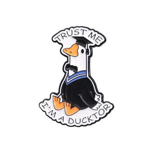 Funny Frog Enamel Pins Cartoon Rat Duck Brooches Lapel Pins Goose