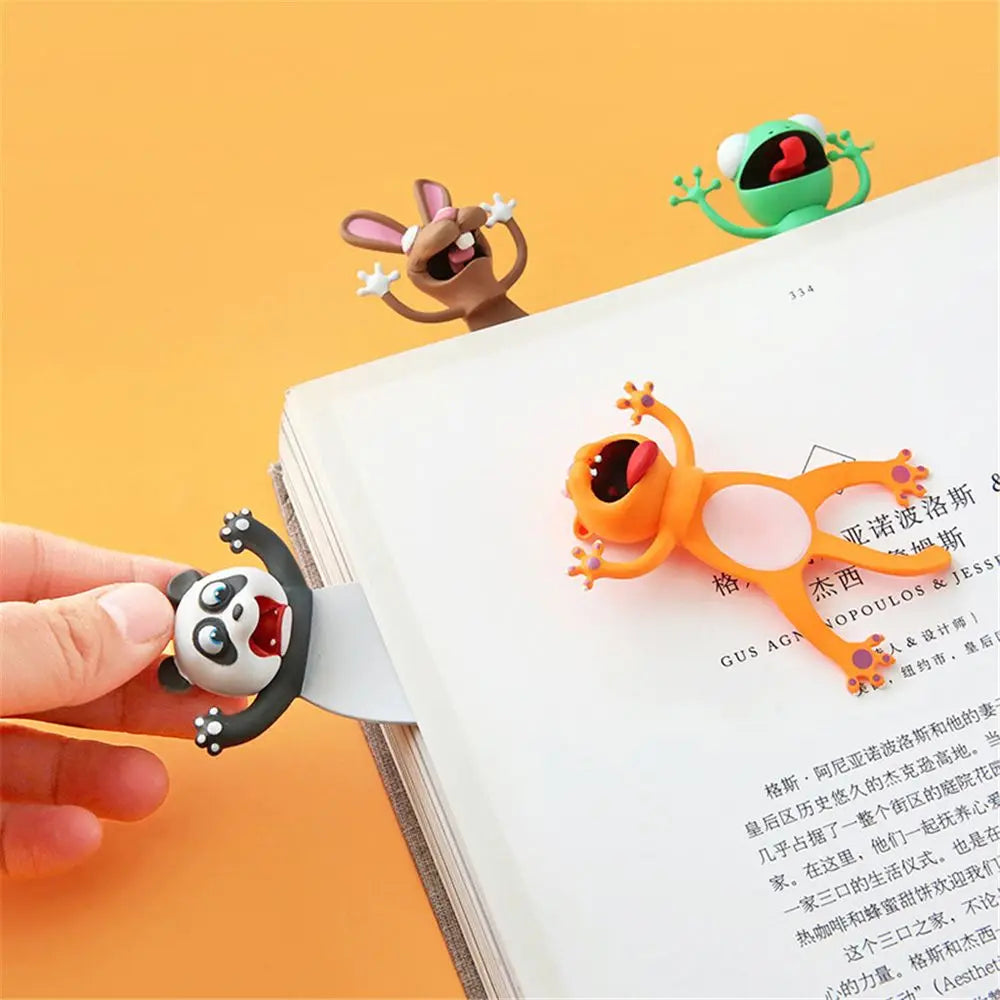 Creative Stationery Bookmarks 3D Stereo Cartoon Marker Animal