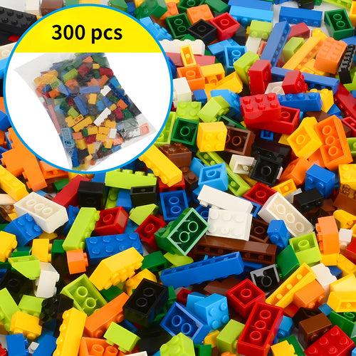 300/500/1000 DIY creative building blocks bulk set Urban Classic