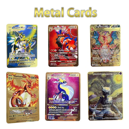 Pokemon Metal Card 10000 Points Arceus Charizard Super Card Golden