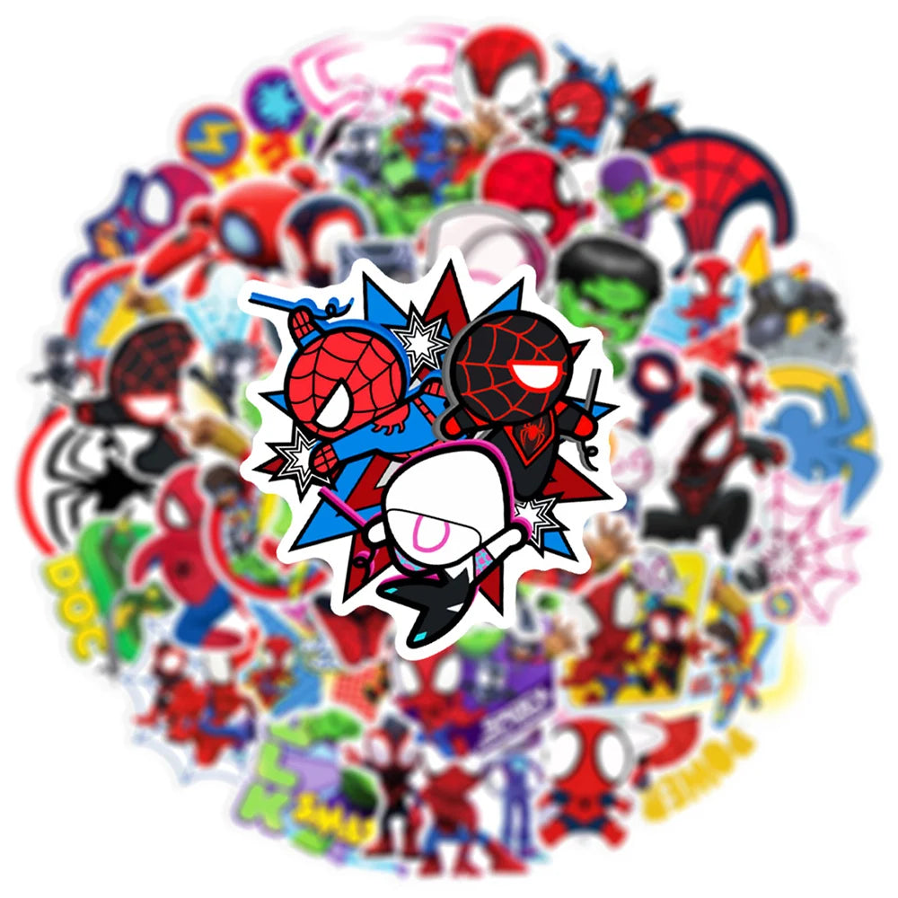 10/30/50PCS Disney Spider Man Amazing Friends Sticker DIY Guitar