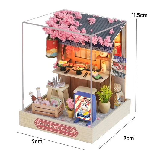New Miniature Doll Houses DIY Small House Kit Making Room Toys Home