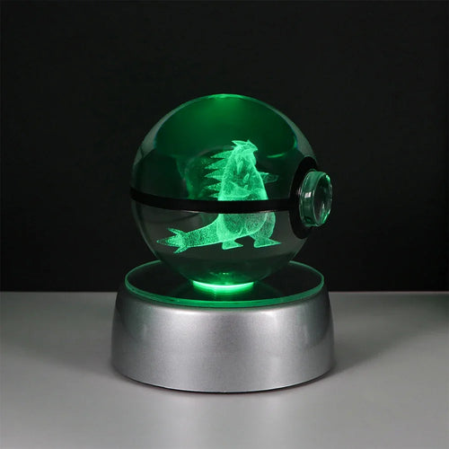 Pokemon Crystal Ball Pikachu Gengar Eevee Mewtwo Lacario Anime Game