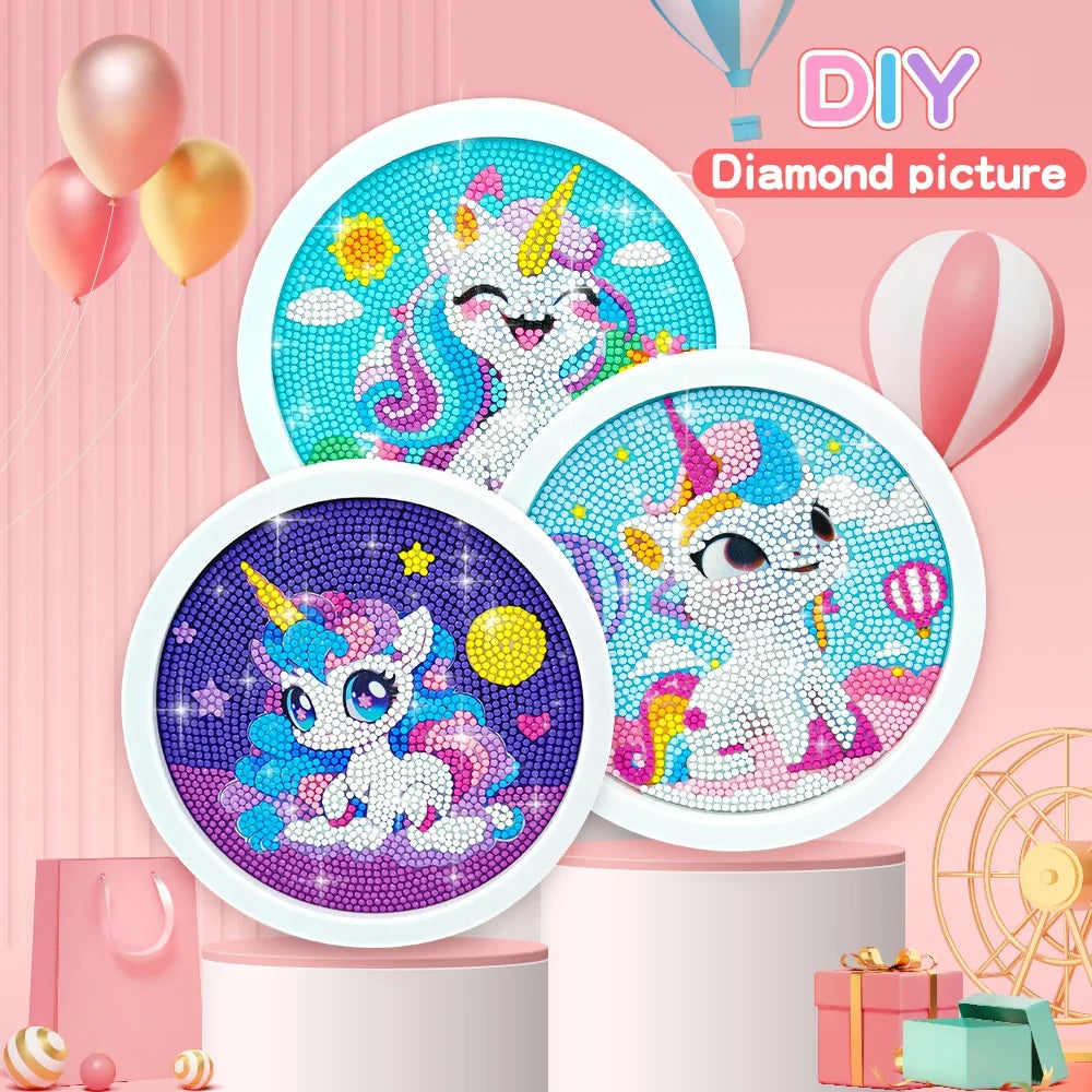 Diamond Painting Set Cute Unicorn Beginner Diamond Painting Set 5D DIY