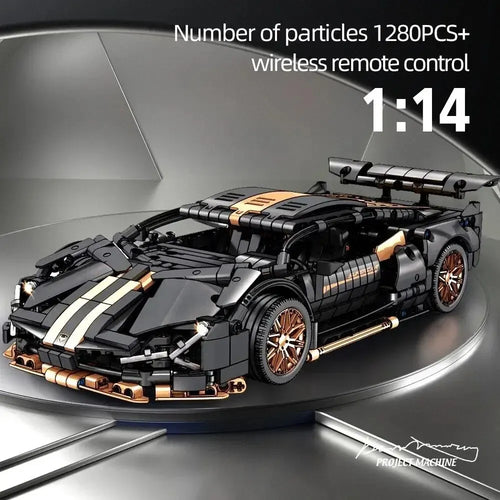 67129 Car MOC 1280pcs Building Blocks Car and Construction Toy Adult