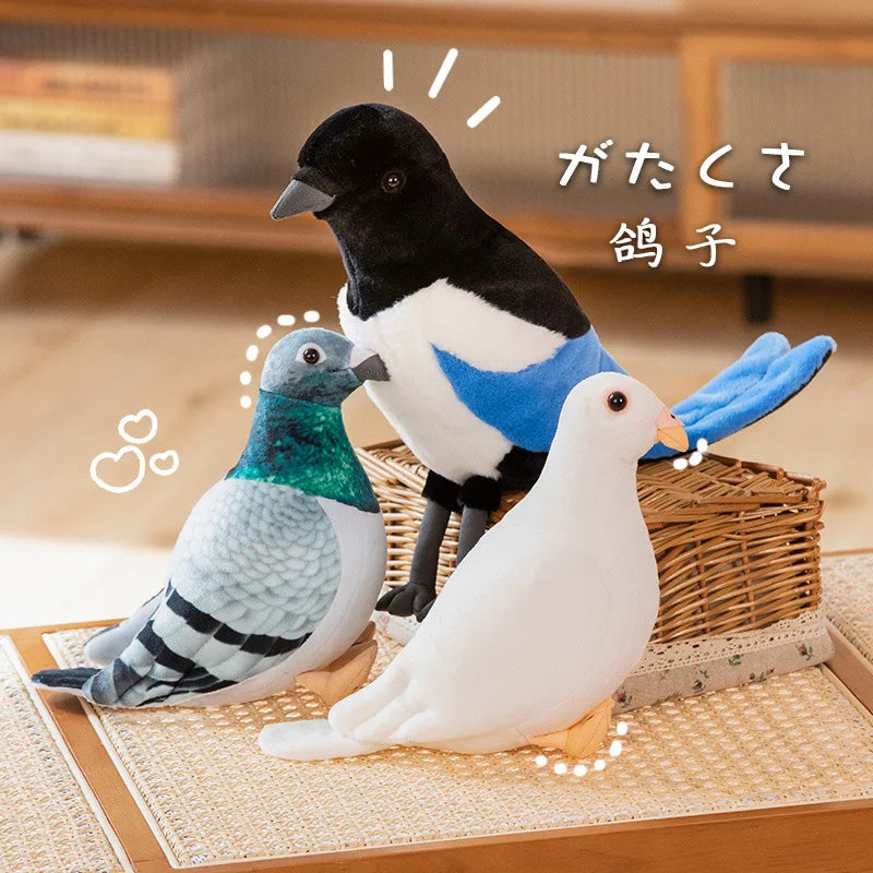 Simulation Pigeon Plush Toy Cartoon Birds Peace Dove Doll Doll
