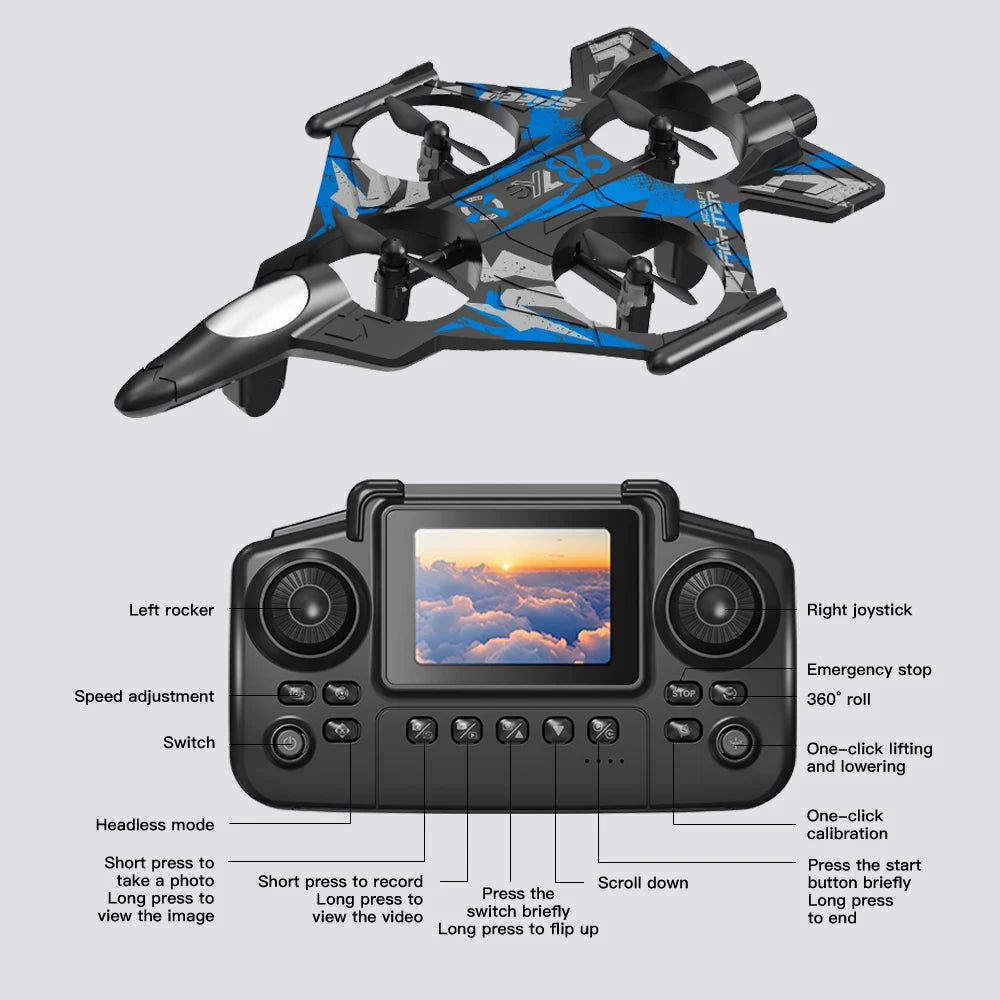 2026 New YL86 RC Foam Airplane 2.4G WIFI RC Fighter Stunt Tumbling