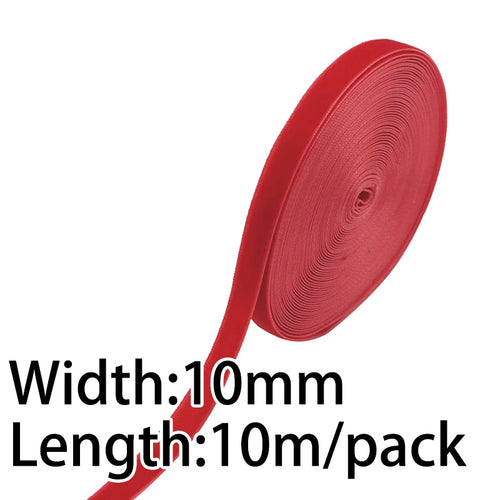 (10 Meters/roll) 10mm Velvet Ribbon Christmas Lace Ribbons Wholesale