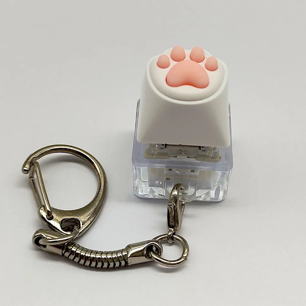 Cute Cat Claw Key Chain Key Ring Fingertip Decompression Pressure Toy
