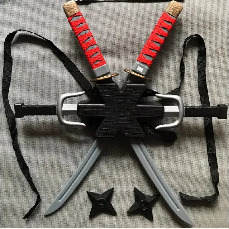 56cm Halloween Samurai Ninja Plastic Retro Long Knife Daggers 7 Pieces