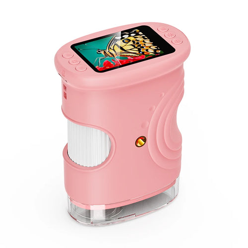 1000X Handheld Microscope for Kids 2.0" Screen Rechargeable Mini