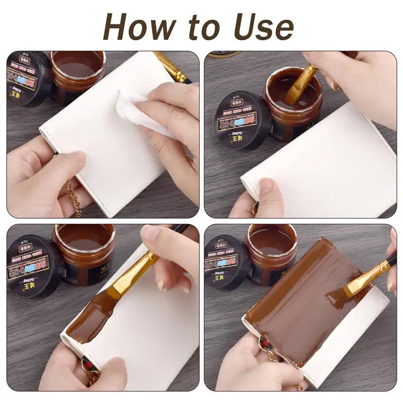 50g/Bottle Leather Coloring Pigment Dye Liquid Leather Repair