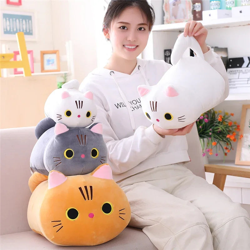 20cm Cute Soft Cat Plush Pillow Sofa Cushion Kawaii Plush Toy Stuffed