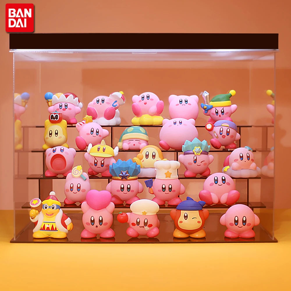 8Pcs/Set Games Star Kirby Anime Figure  Cute Cartoon Pink Kirby Mini
