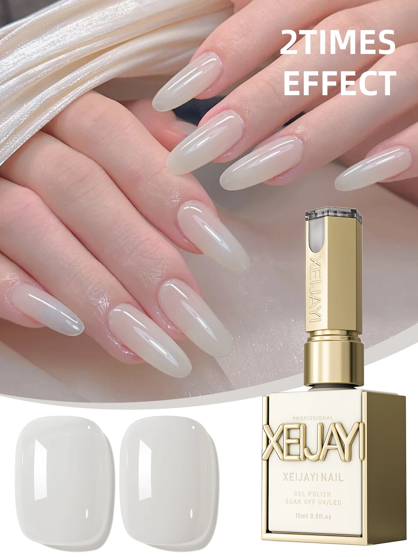 15ML transparent pink gel nail polish long-lasting nail polish gel