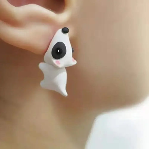 2pcs/1pair Animal Cartoon Stud Earring For Women Cute Dinosaur Little