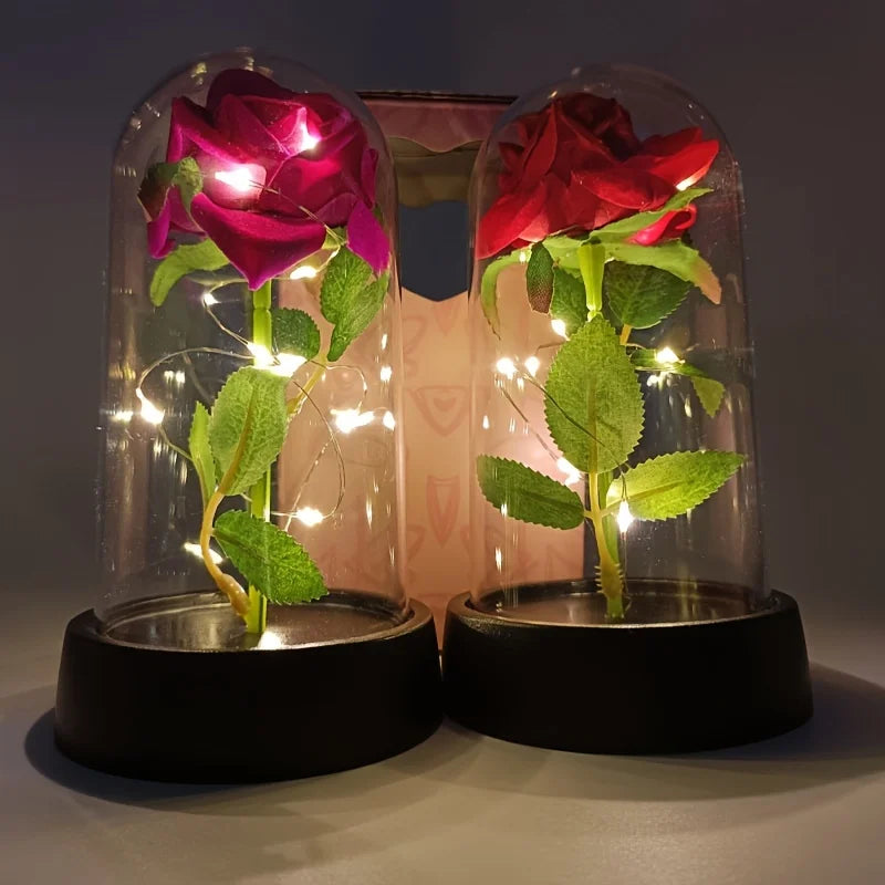 Wedding Birthday Valentine Day Gift Eternal Rose Flower Colorful