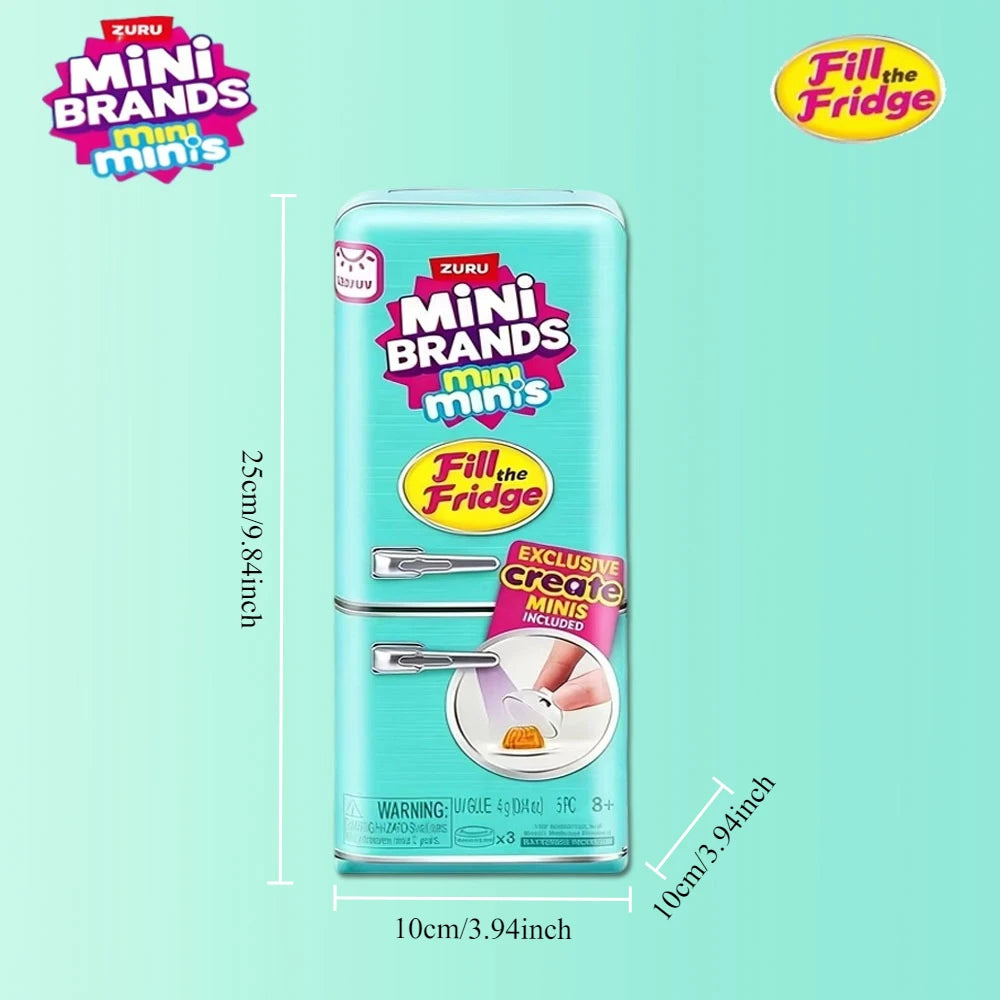 ZURU Original Fill The Fridge Mini Refrigerator Set Mini Brands Ball