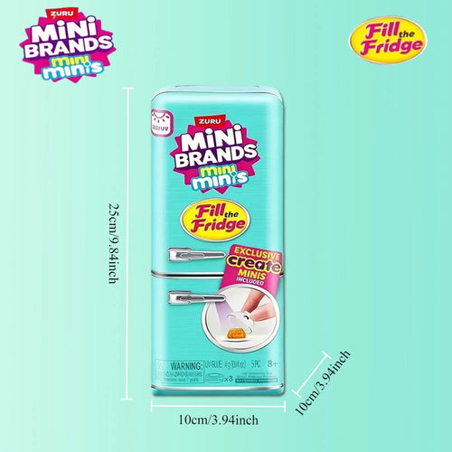 ZURU Original Fill The Fridge Mini Refrigerator Set Mini Brands Ball