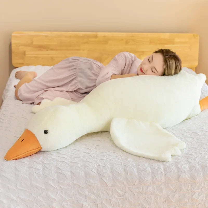 50/90/130CM Funny Goose Plush Toy, Soft Duck Pillow, Cute Stuffed
