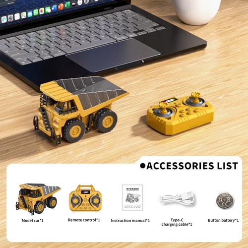 1:64 Bluetooth Remote Control Crane And Forklift two-in-one Desktop