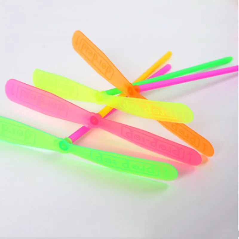 10/20pcs Novelty Plastic Bamboo Dragonfly Propeller Outdoor Classic