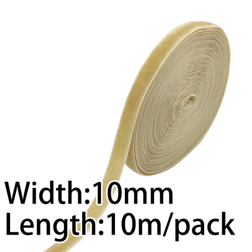(10 Meters/roll) 10mm Velvet Ribbon Christmas Lace Ribbons Wholesale