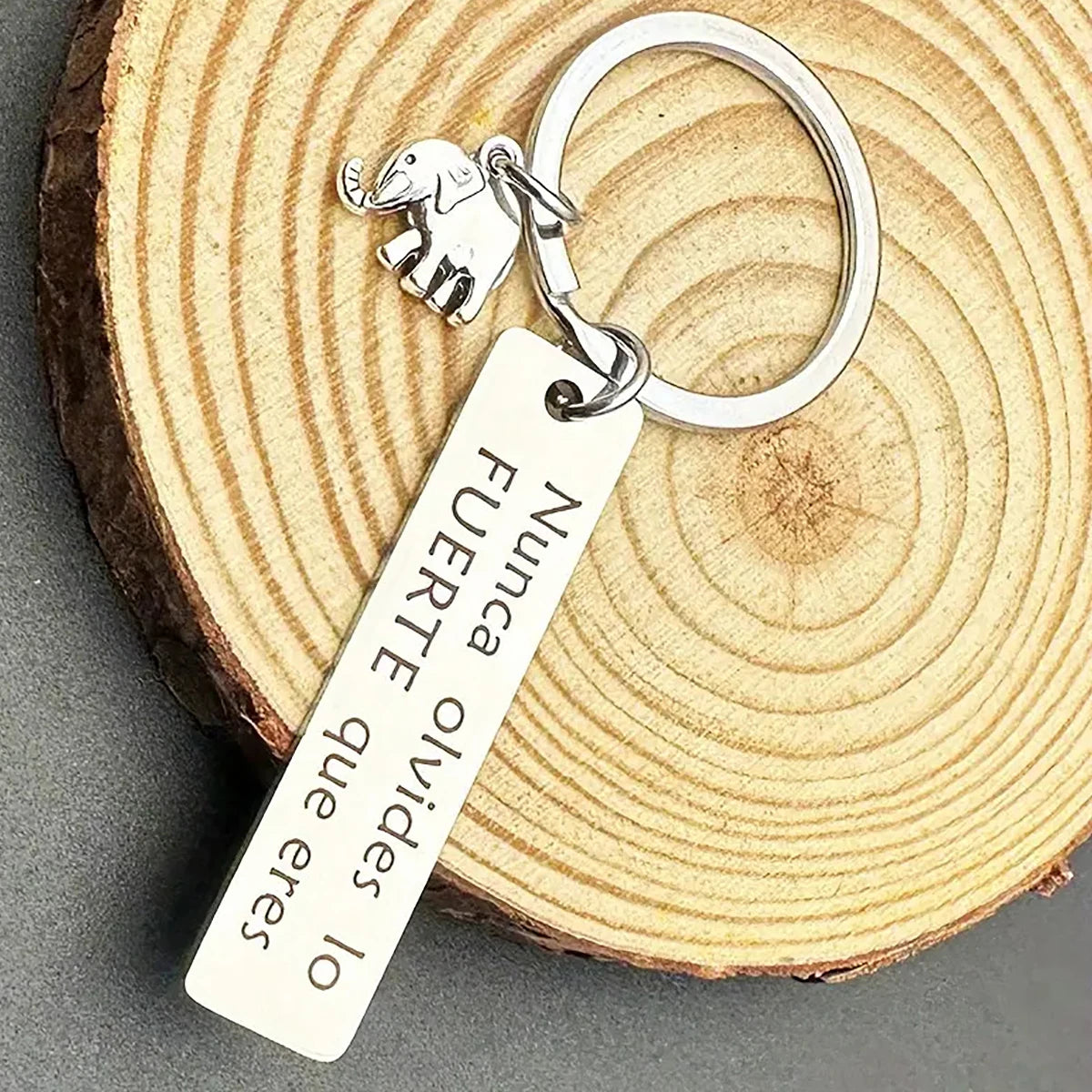 Inspirational Positive Energy Elephant Powdered Elephant Stainless