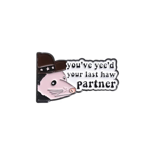 Funny Frog Enamel Pins Cartoon Rat Duck Brooches Lapel Pins Goose