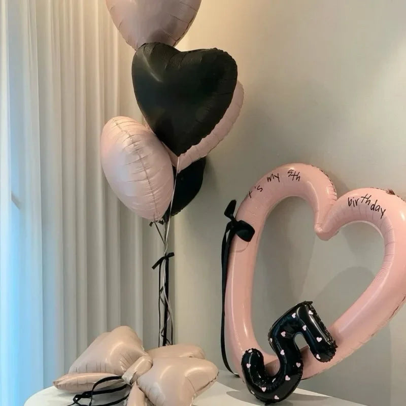 Hollow Out Love Heart Balloon Birthday Party Decoration Cute Love