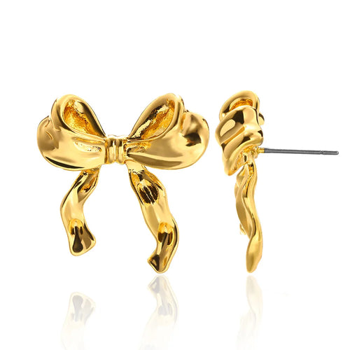 Vintage Summer Starfish Stainless Steel Stud Earrings For Women Simple