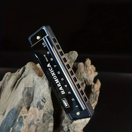 Ten-hole Chromatic Chromatic Metal Harmonica Beginners Wind Instrument