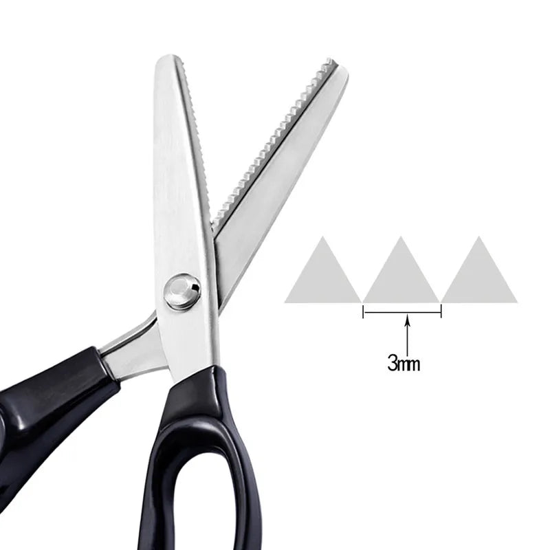 Stainless Steel Pinking Shears Comfort Grip Handled Professional