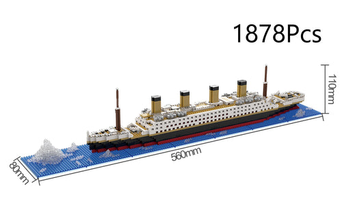 Small Particle Building Block Assembly Toy Titanic Giant Boy Girl