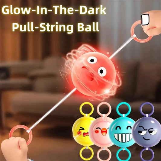 Rotating Flash Flying Ball Toy Rotating Cable Toy LED Light Luminous