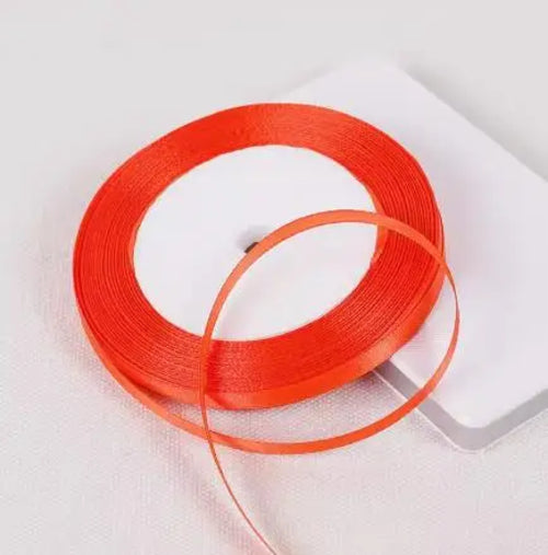 25Yards 6mm Silk Satin Ribbons for Crafts Bow Handmade accessories for