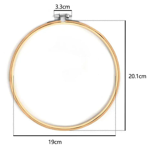 10pcs/Set 10-30cm Wooden Embroidery Hoops Frame Set Bamboo Embroidery