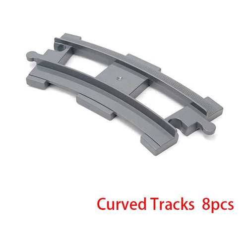 Big Size Building Block Bricks Train Tracks Crossover Parts Switch