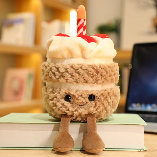New Cartoon Egg Stuffed Toy Expression Food Bread Toast Series