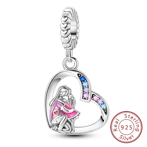 Hot Sale Charm Bead Pendant 925 Sterling Silver Firefly Love Heart