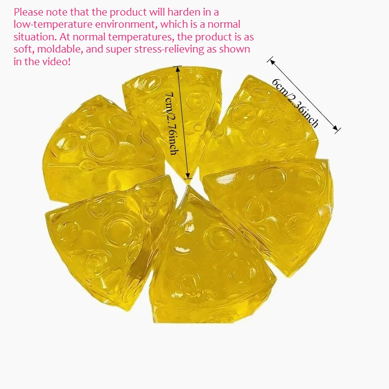 Squishy Honey Cheese Square Fidgets Toys Super Soft Mochi Cheese
