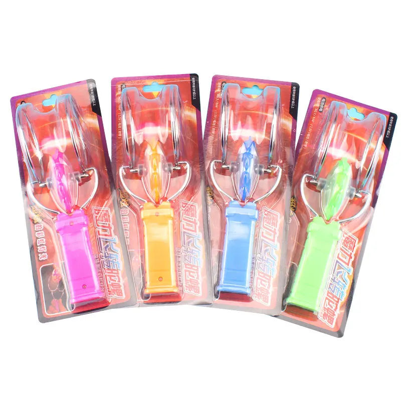 Led Magic Magnetic Orbit Spinning Top Toy Creative Hand Cranked Color