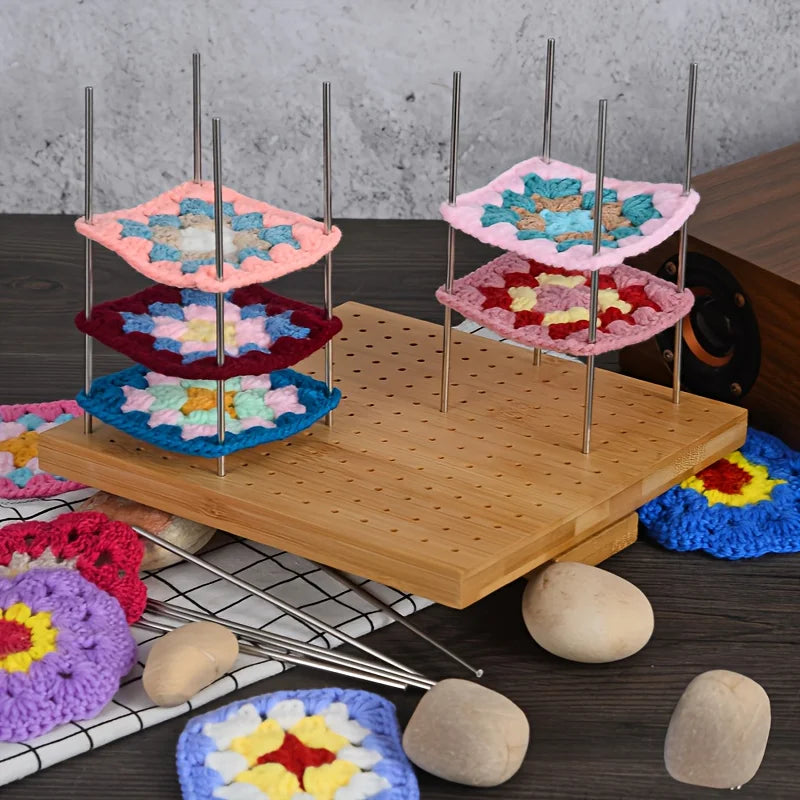 Crochet Block Plate, Block Plate for Crochet Weaving, Bamboo Grid