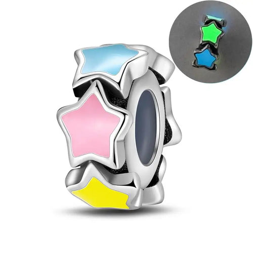 2024 New 925 Sterling Silver Luminous Charm Beads for 3mm Original