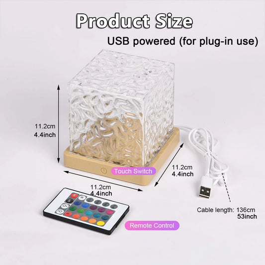 16Colors Ocean Wave Aurora Projector Light Touch LED Night Light