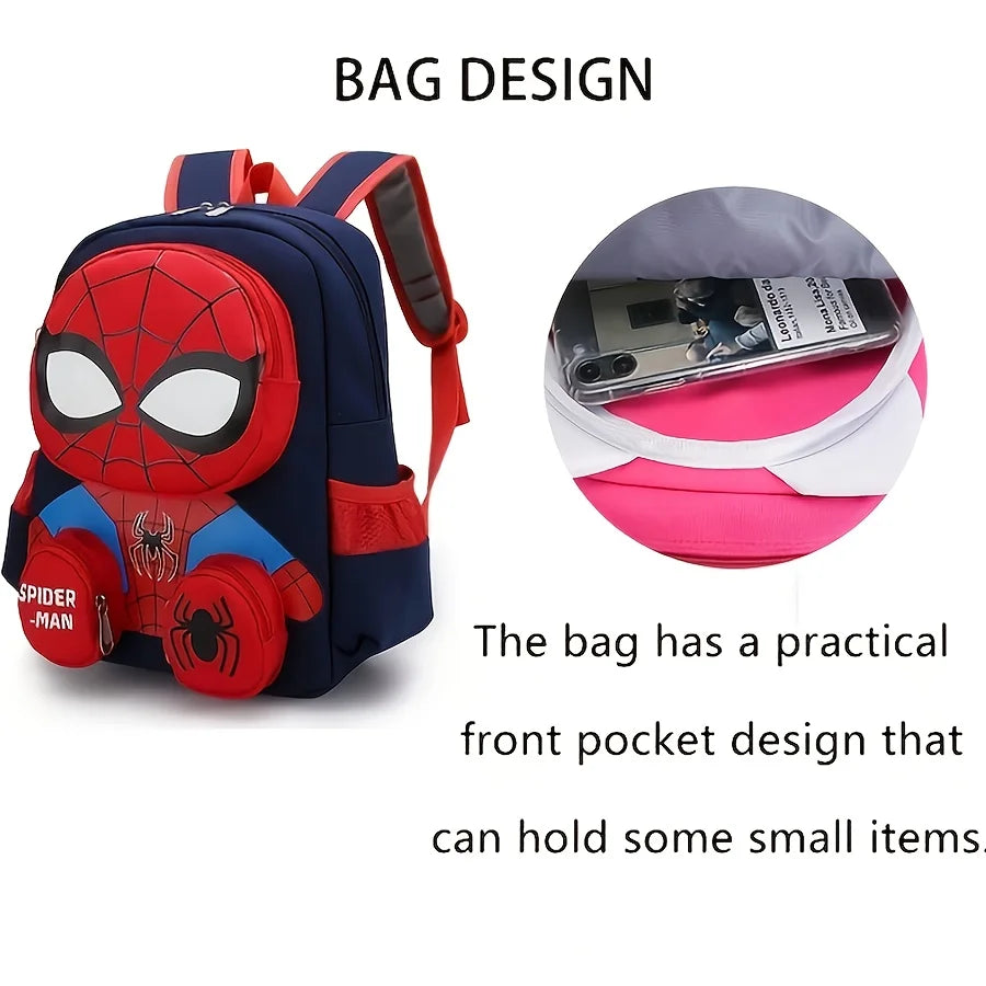Disney Spiderman Backpack, Large Capacity Foldable Outdoors Daypack,