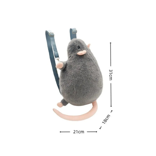 Cute 35/50cm Mouse Doll Plush Oversized Flower Branch Rat Doll Cartoon