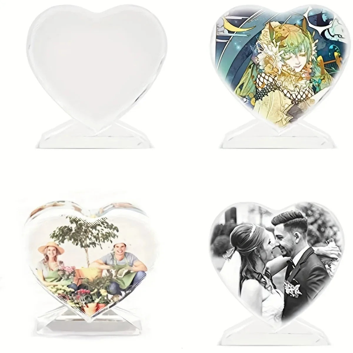 Resin Molds Heart-Shaped Photo Frame Mold, DIY Personalized Photo