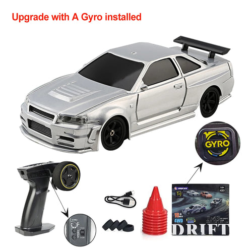 Upgraded Gyro 1/43 RC Drifting Car Racing RTR 4WD High Speed Radio